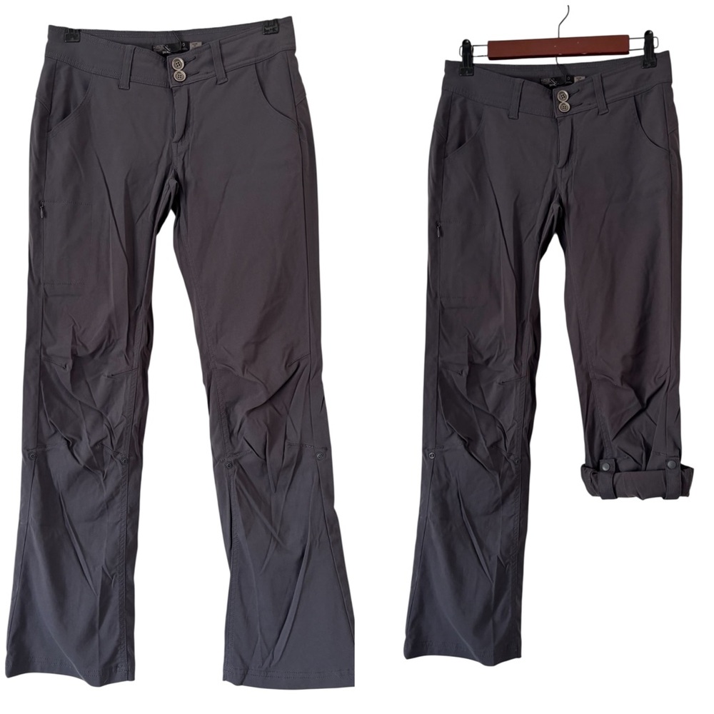 prAna Dark Grey Convertible Outdoor Utility Hiking Lightweight Pants